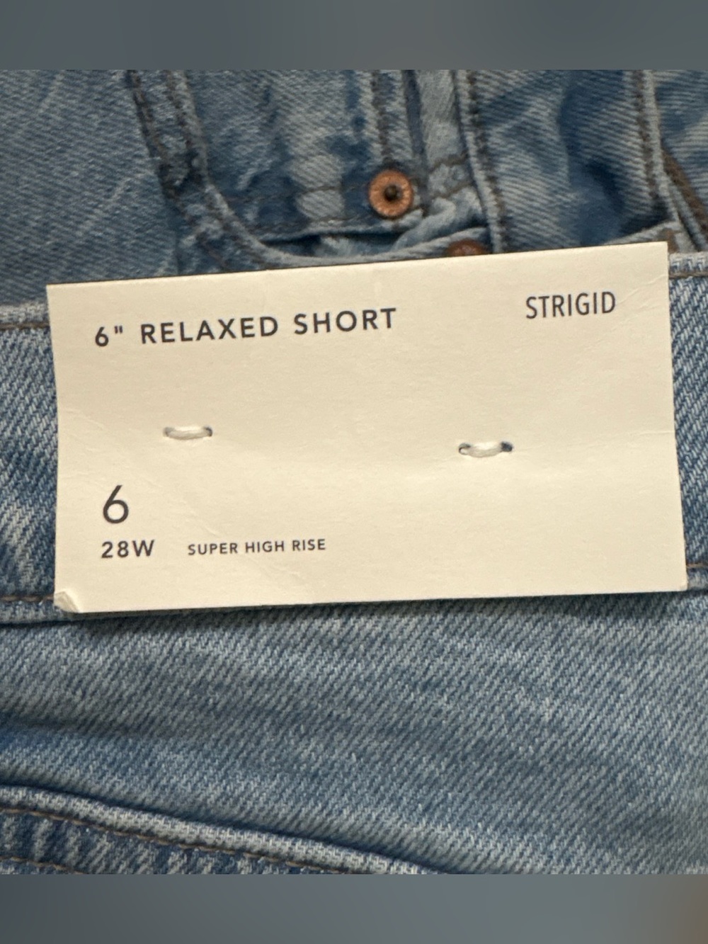 American Eagle Outfitters Light Blue Denim Rolled Hem Shorts - Picture 4 of 5